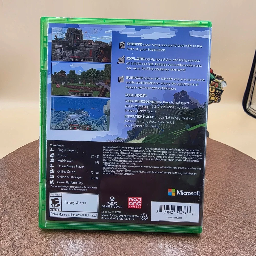 Minecraft Starter Collection Xbox One Series X Game 700 Minecoins New Sealed